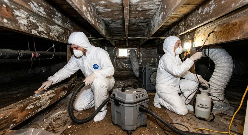 Crawl Space Mold Removal in Dallas, TX